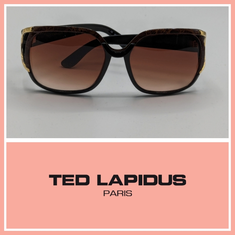 VINTAGE TED LAPIDUS Extremely Rare 1970s Paris France Sunglasses Oversized